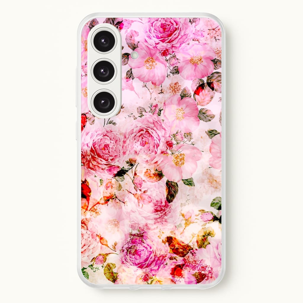 Pretty Pink Chic Floral Pattern Phone Case