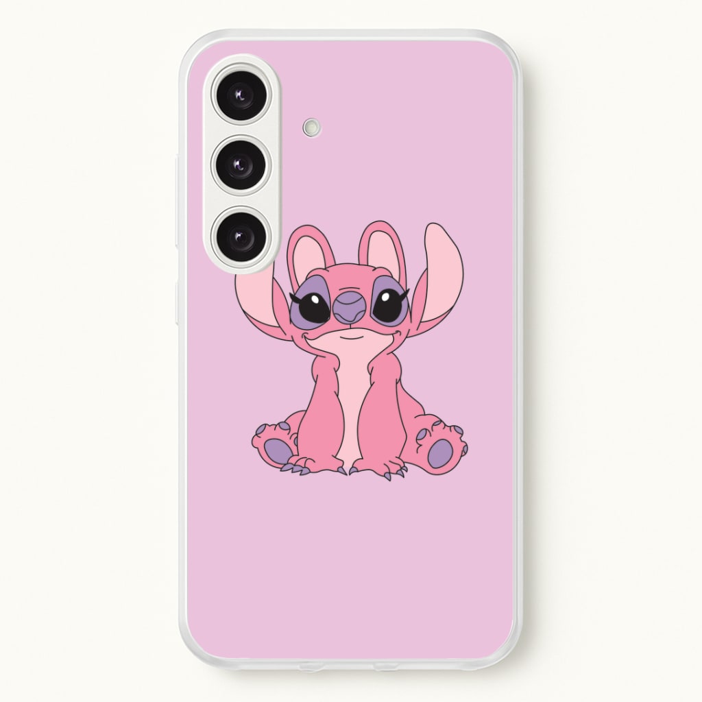 Sitting Down - Pink Alien Phone Case