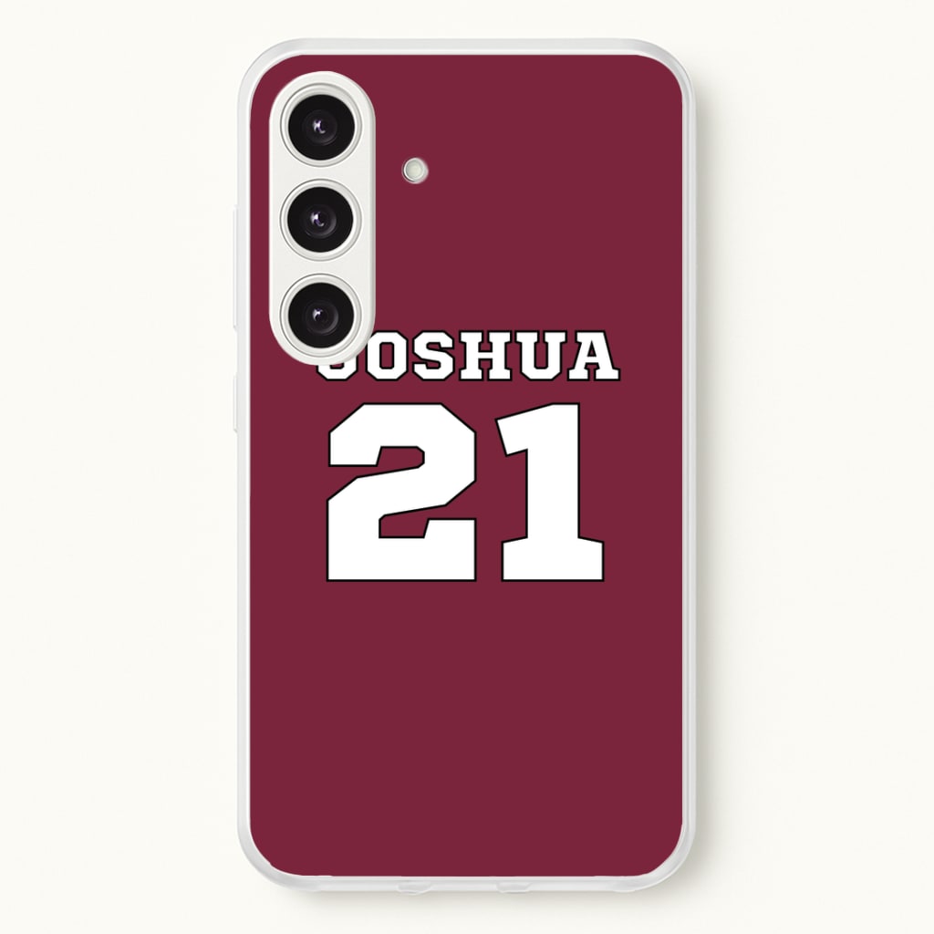 Burgundy - Personalised Football Phone Case