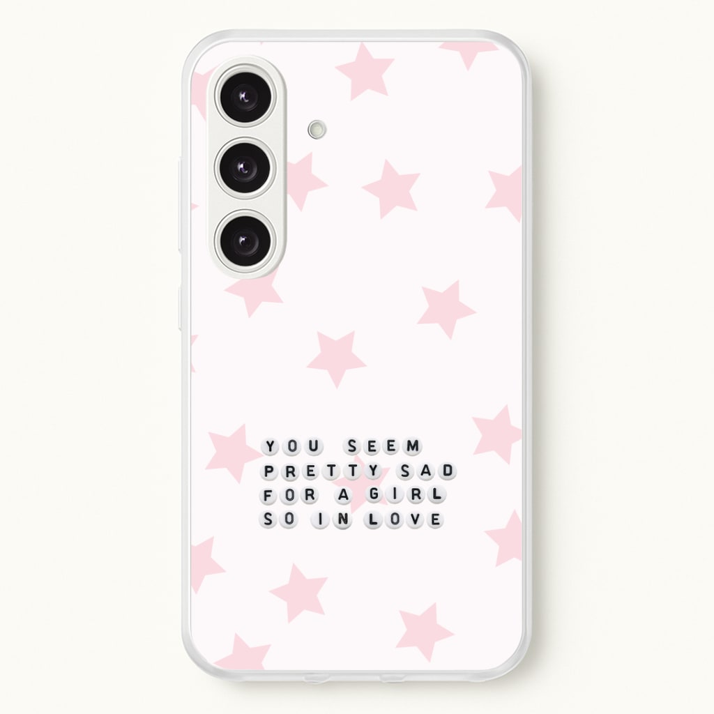 Pretty Sad Letter Beads Phone Case