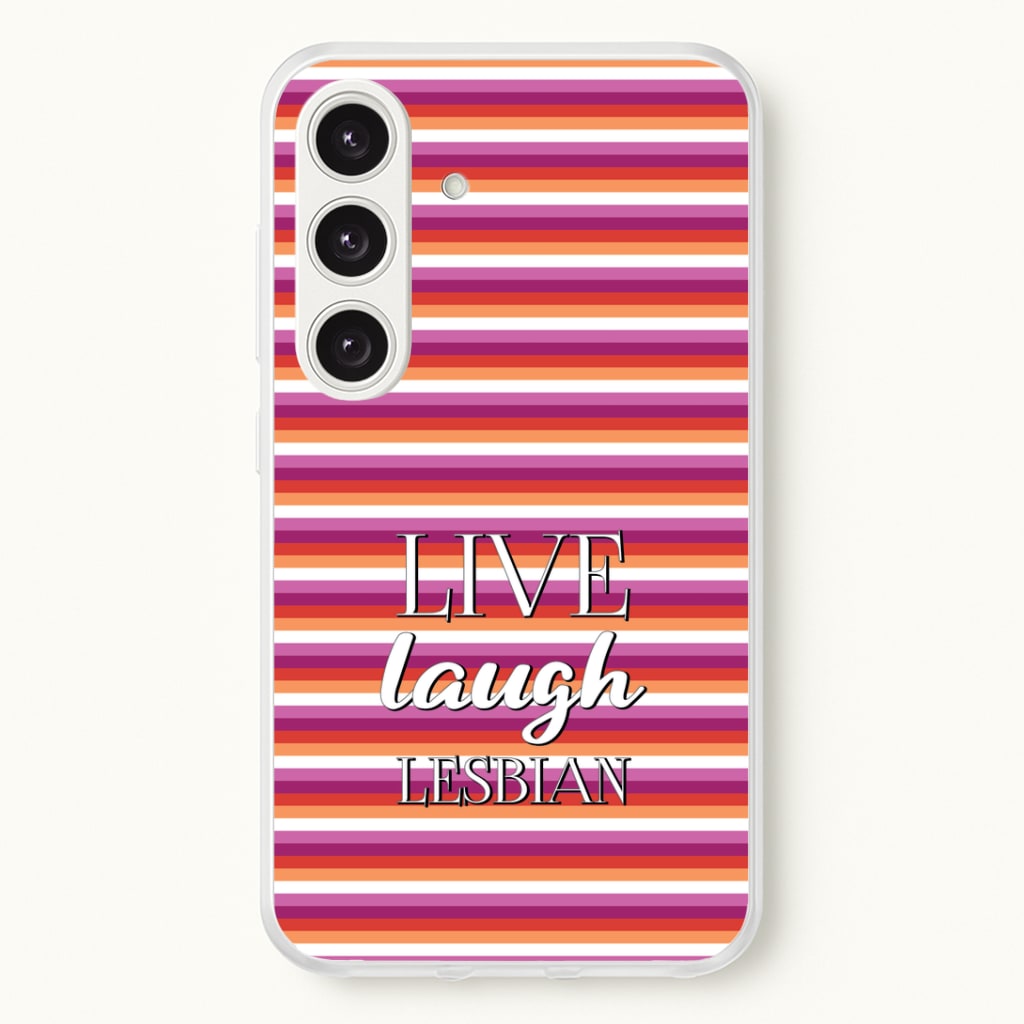 Live Laugh Lesbian - Pride Phone Case