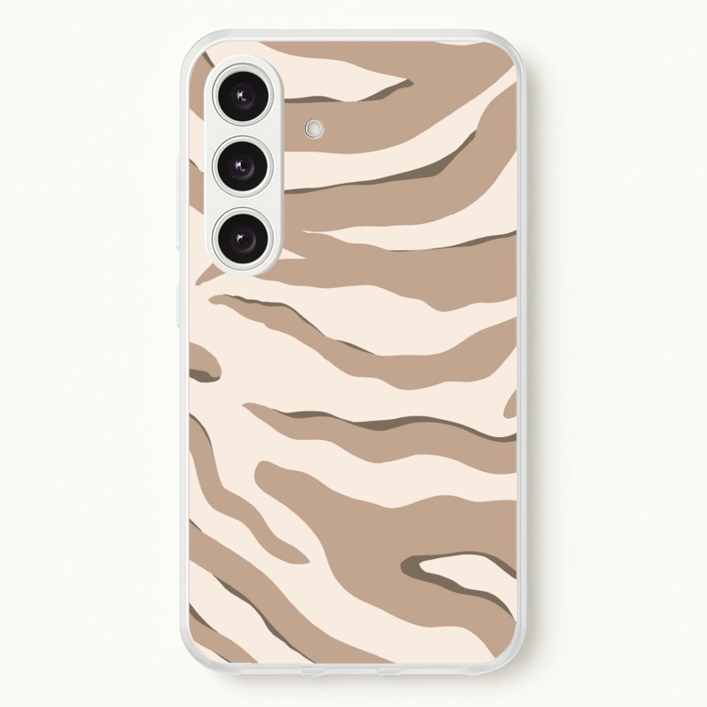 Neutral Tiger Print Phone Case