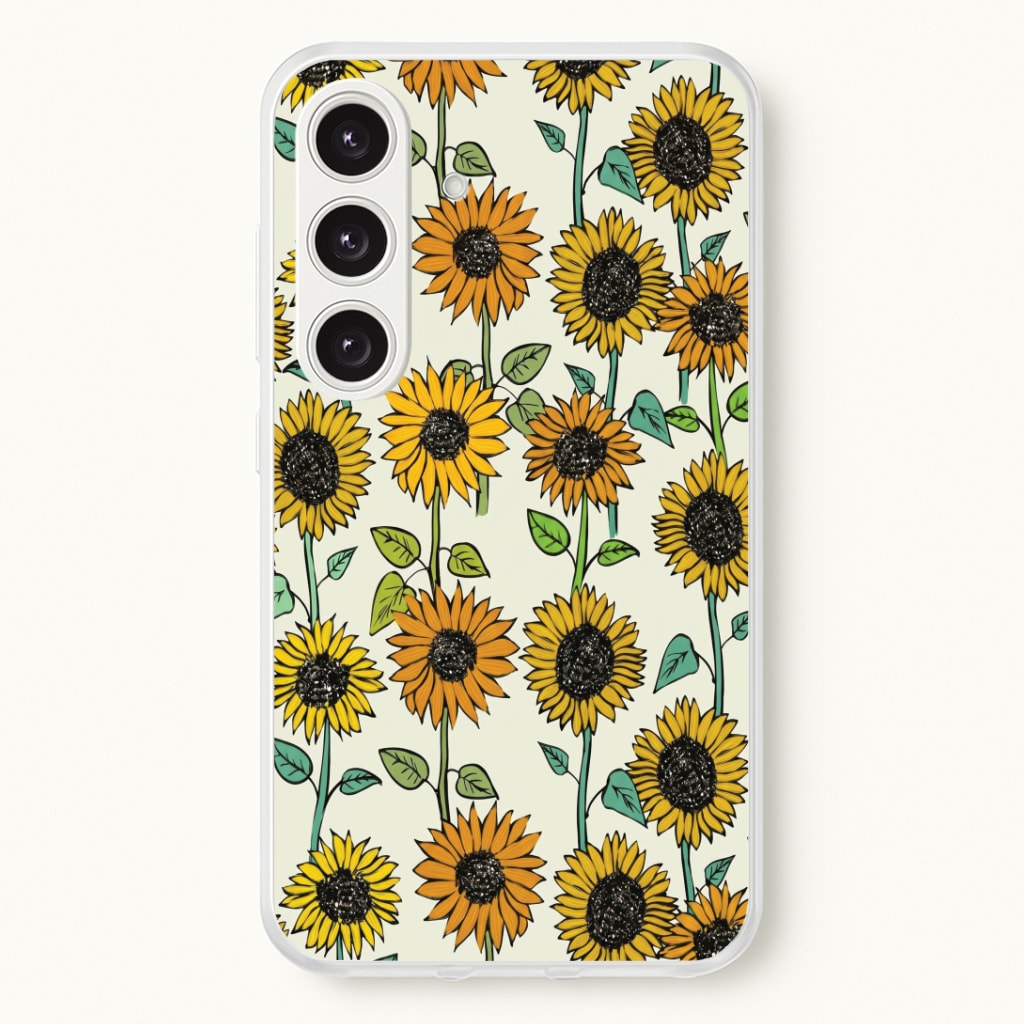 Painted Sunflowers Phone Case