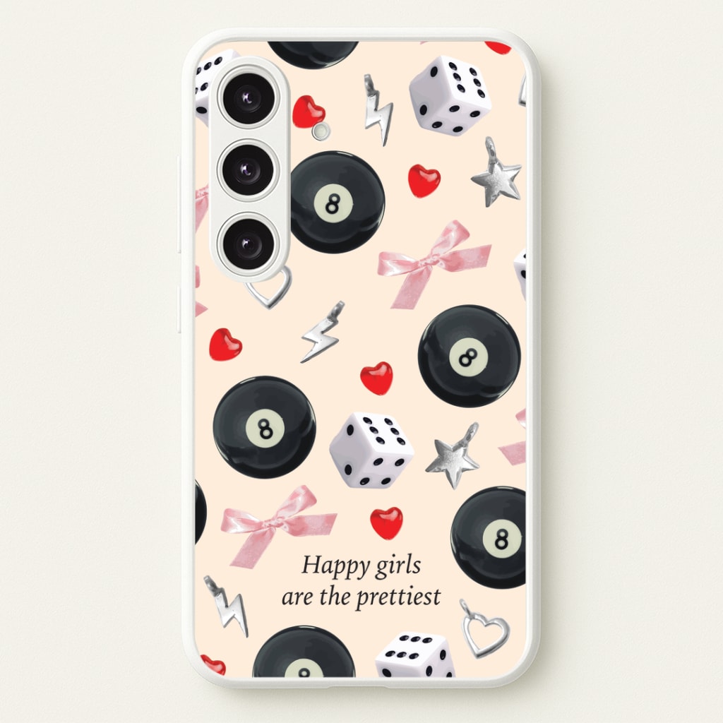 Happy Girls Are The Prettiest Pattern Phone Case