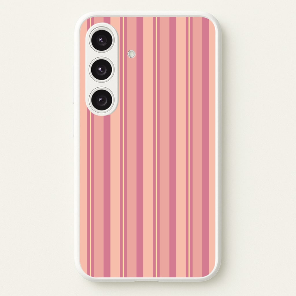 Pink And Yellow Stripes Phone Case