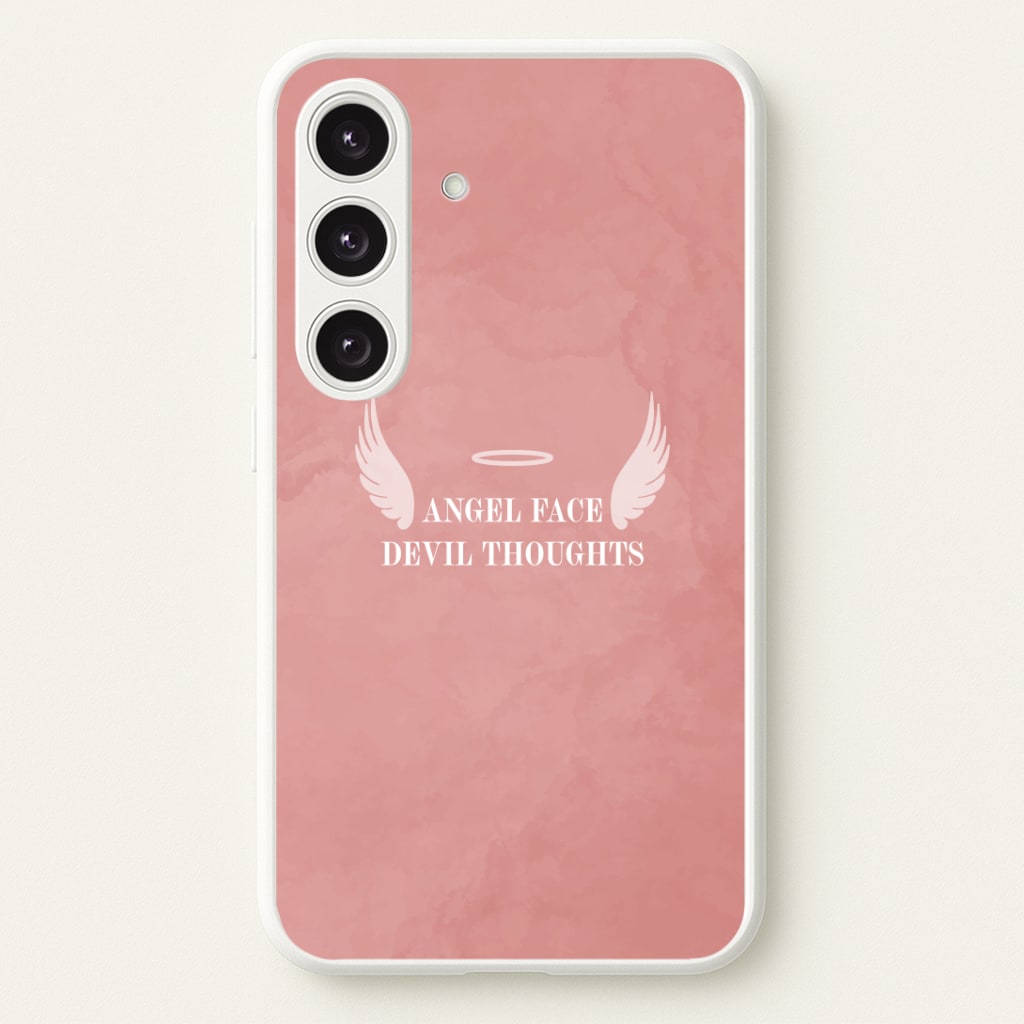 Angel Face Devil Thoughts Phone Case