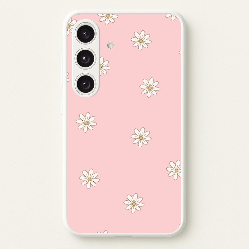 Dusty Pink Daisy Pattern Phone Case