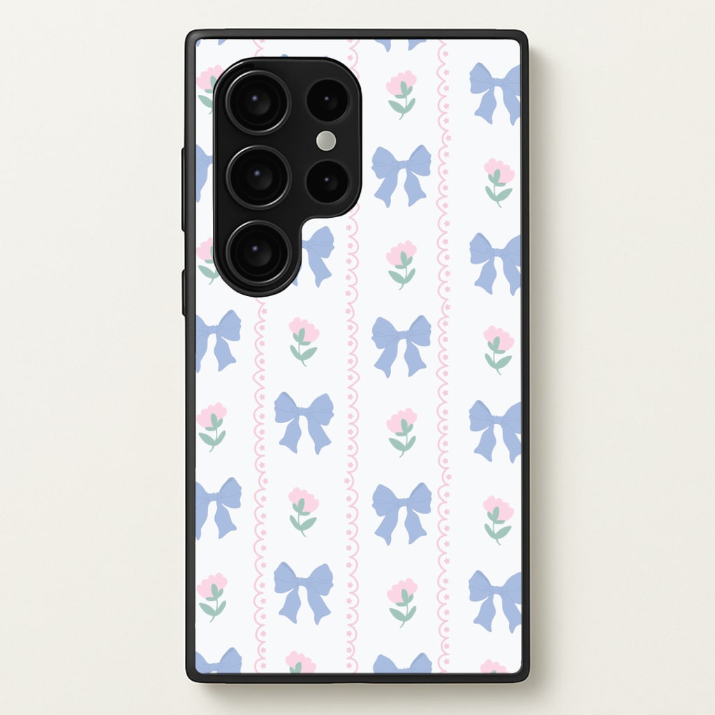 Pink Bows Pattern - Clean Girl Aesthetic Phone Case