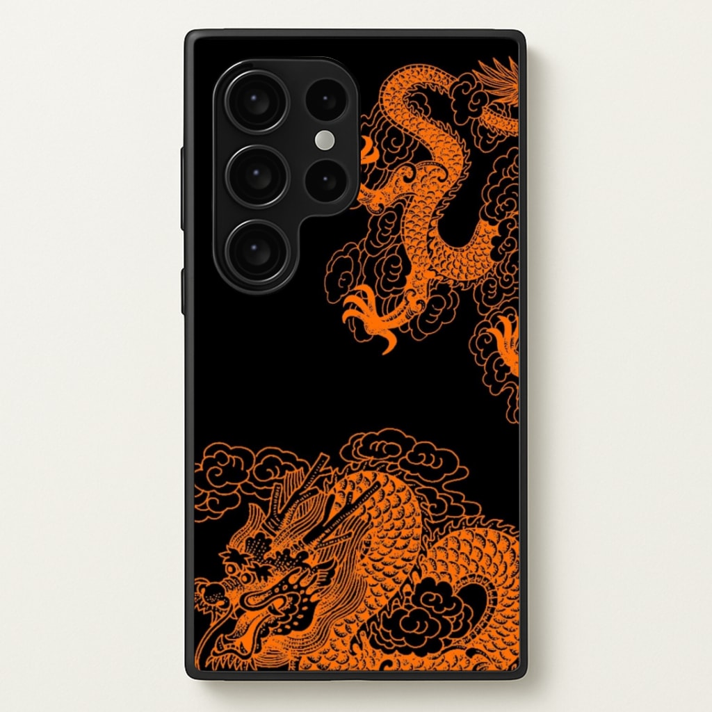 Orange Dragon Phone Case