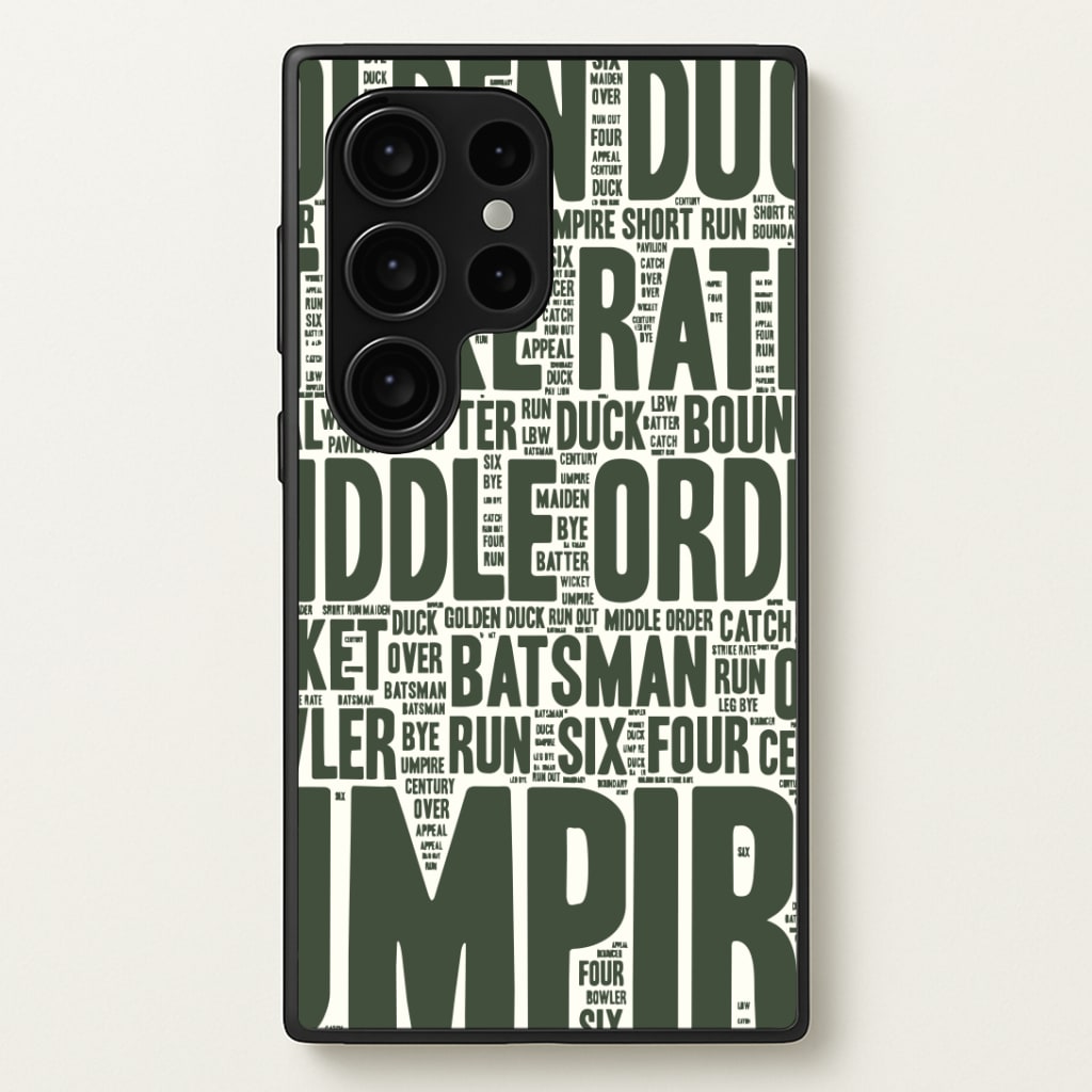 Cricket Wordscape Phone Case
