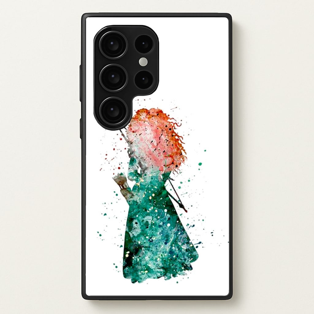 Watercolour Princess Merida Brave Fairytale Phone Case
