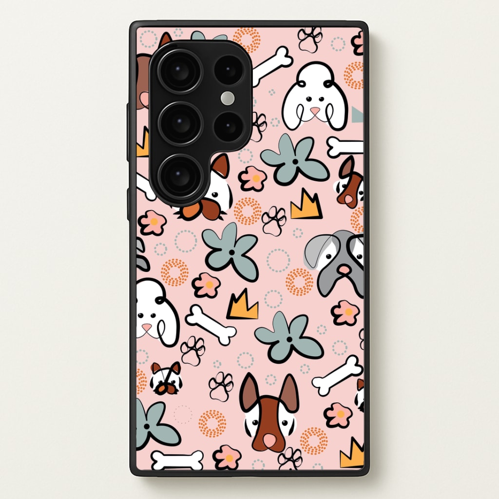 Bones and dogs - Dog Patterns Phone Case