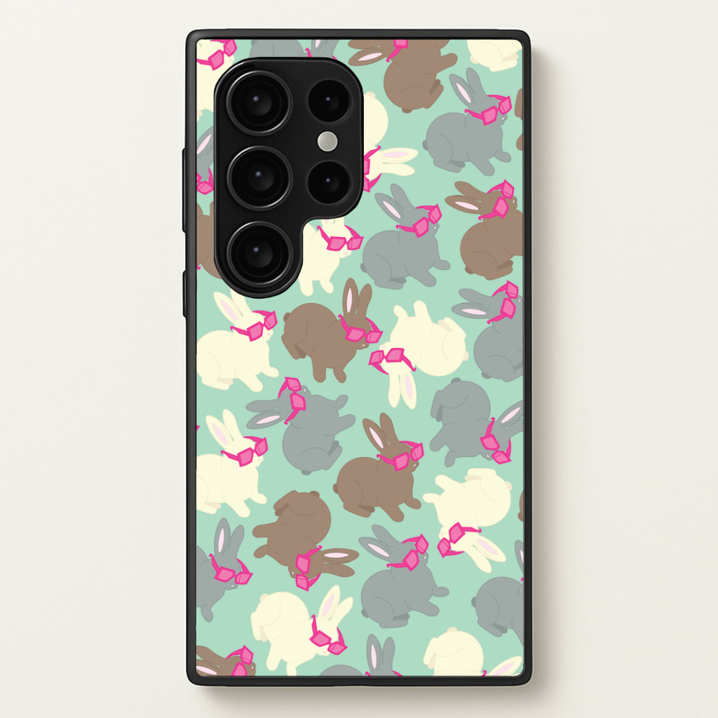 Bunny With Glasses Pattern Phone Case