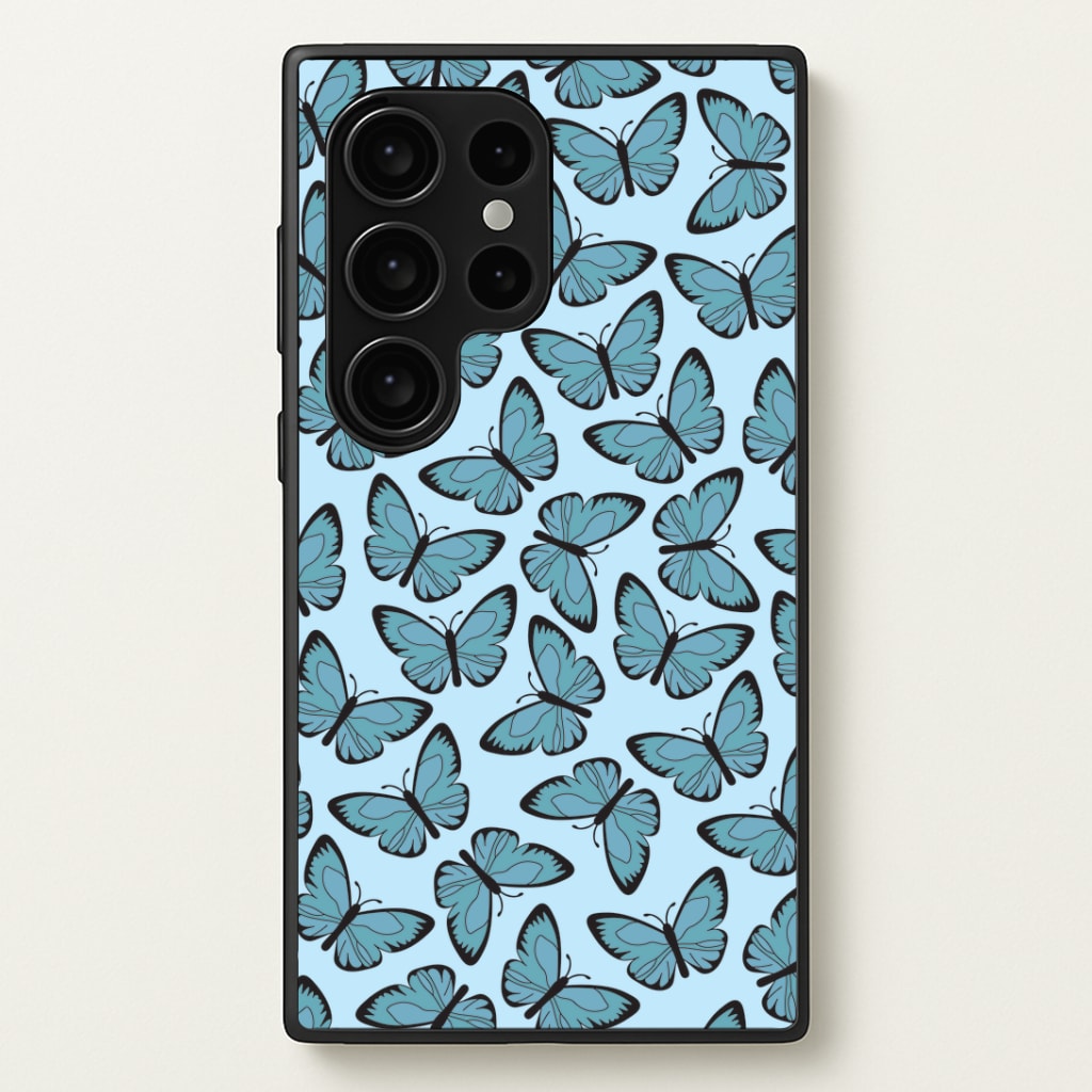 Blue Butterfly - Butterfly Patterns Phone Case
