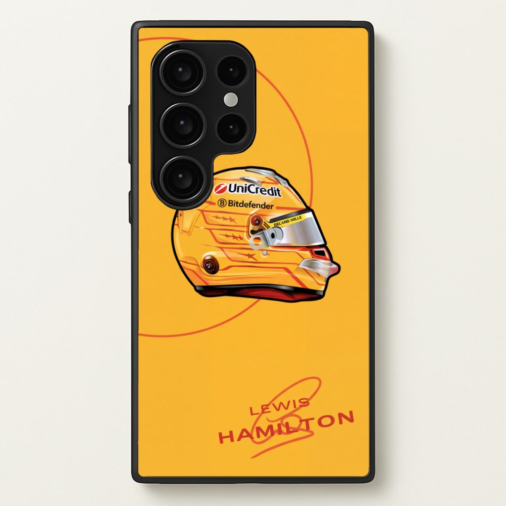 Hamilton Yellow Helmet Phone Case