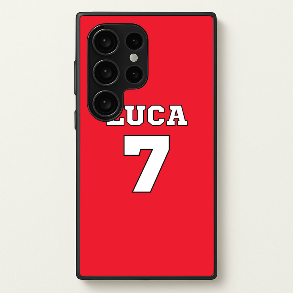 Red - Personalised Football Phone Case