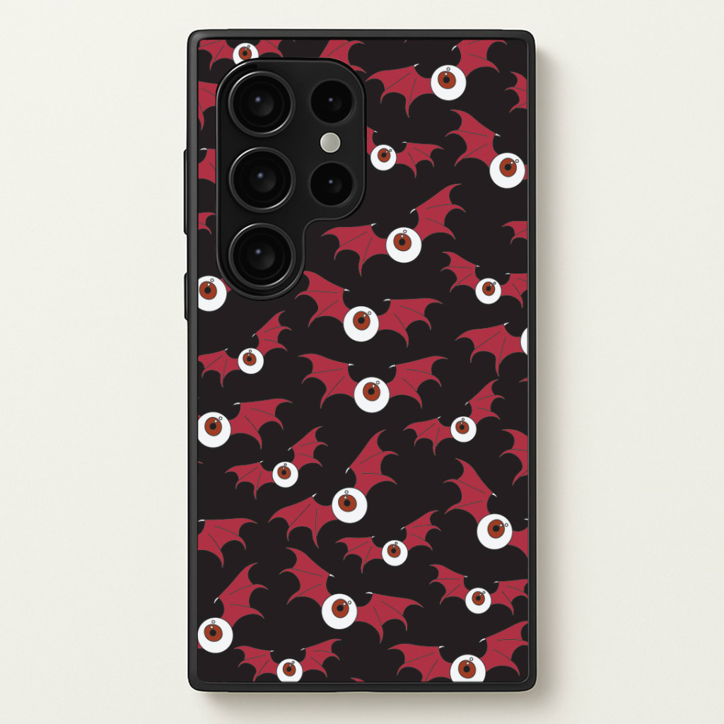 Red Bat Pattern Phone Case