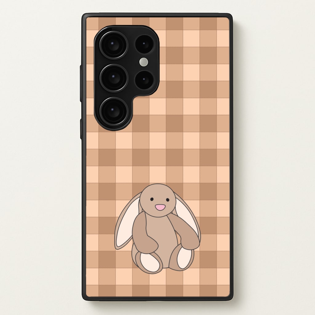 Bunny Checkered Pattern Phone Case