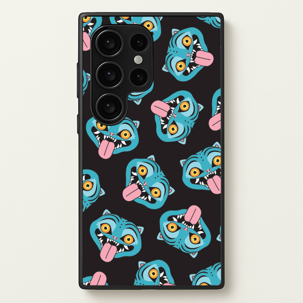 Demon Cat Pattern Phone Case