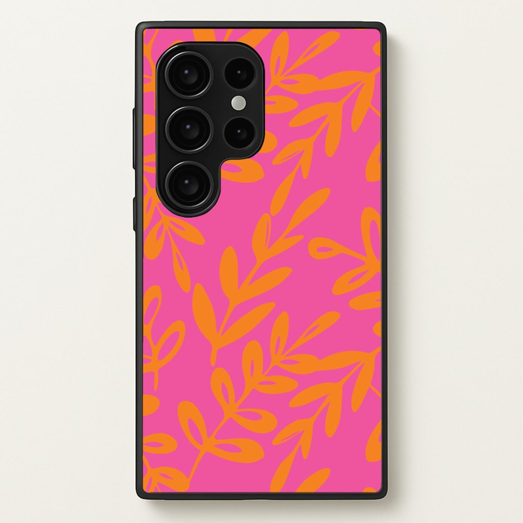 Pink & Orange Leaves - Foliage Phone Case
