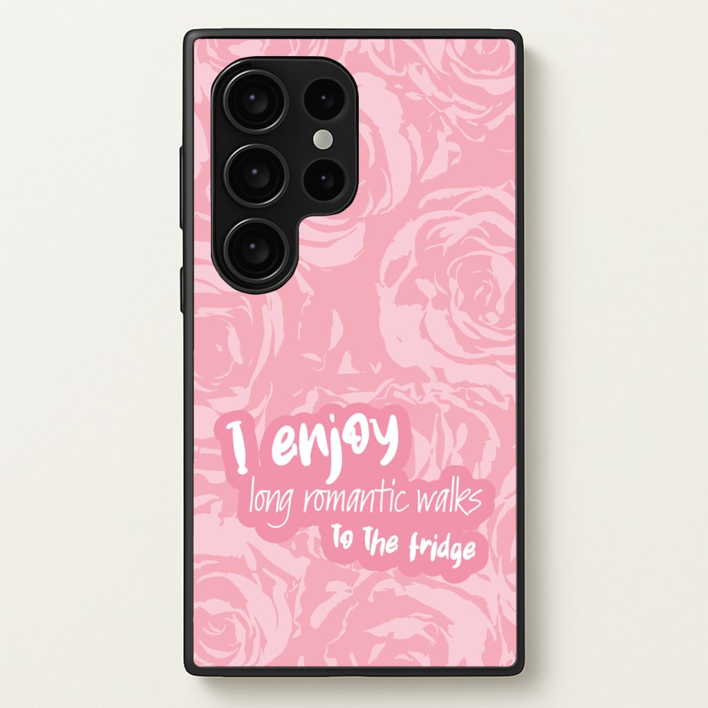 I Enjoy Long Romantic Walks - Funny Quotes Phone Case