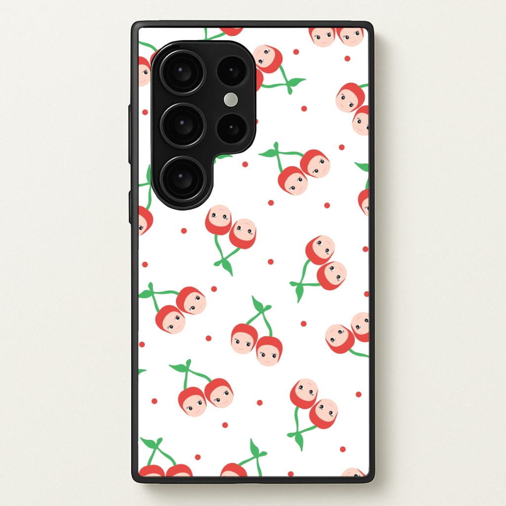 Cherry Angels Pattern Phone Case