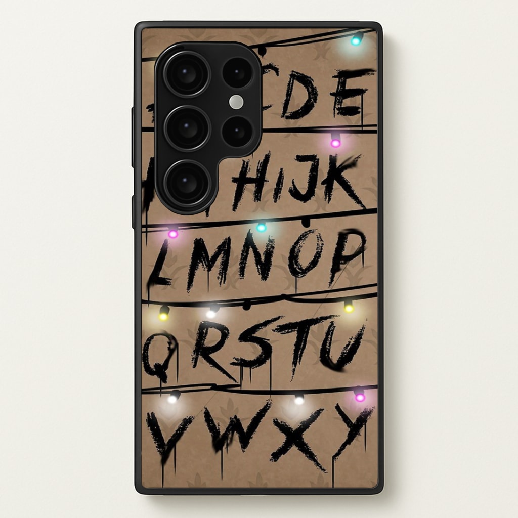 Stranger Alphabet Wall Phone Case