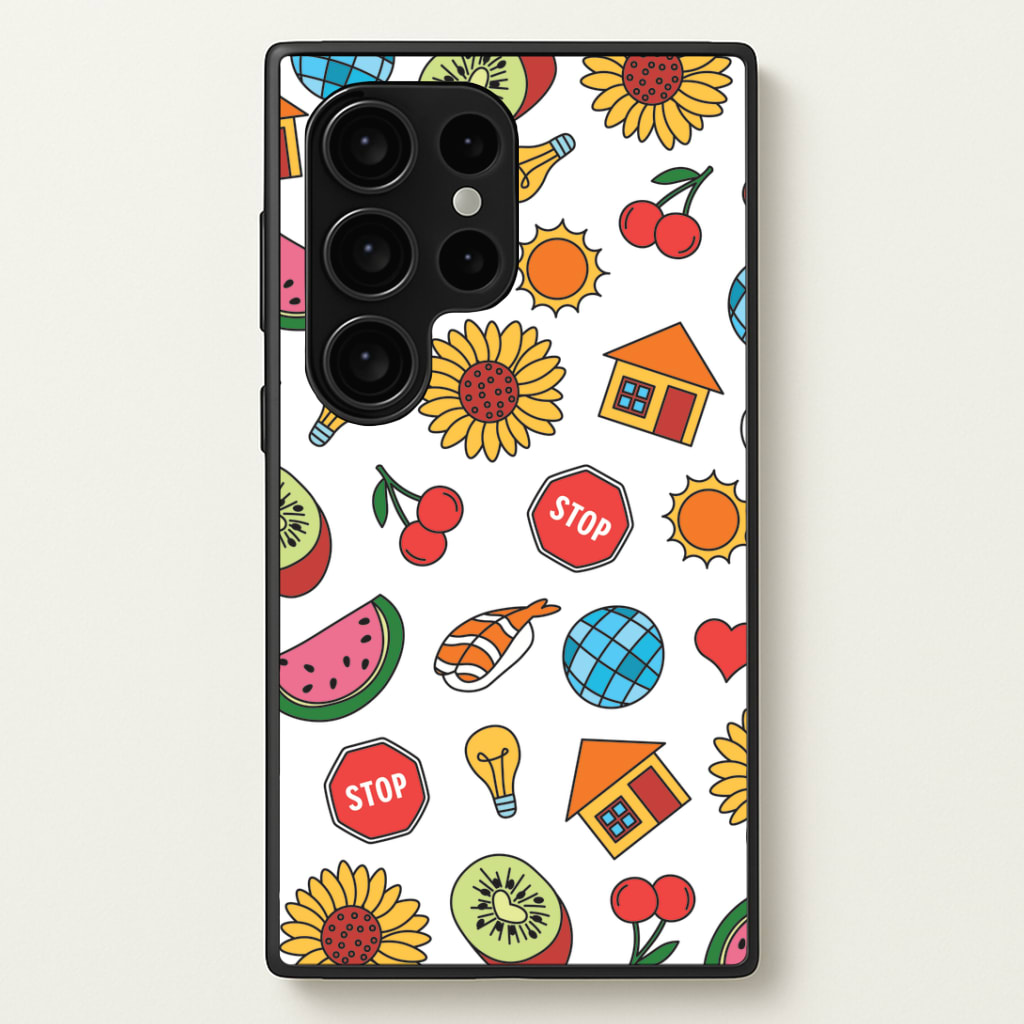 Harry Stickers Pattern Phone Case