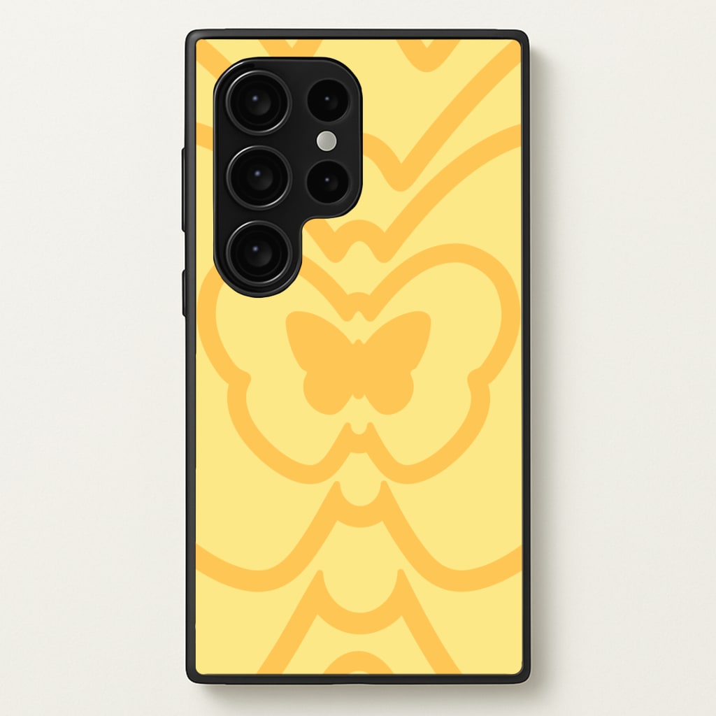 Abstract Orange Butterfly Phone Case