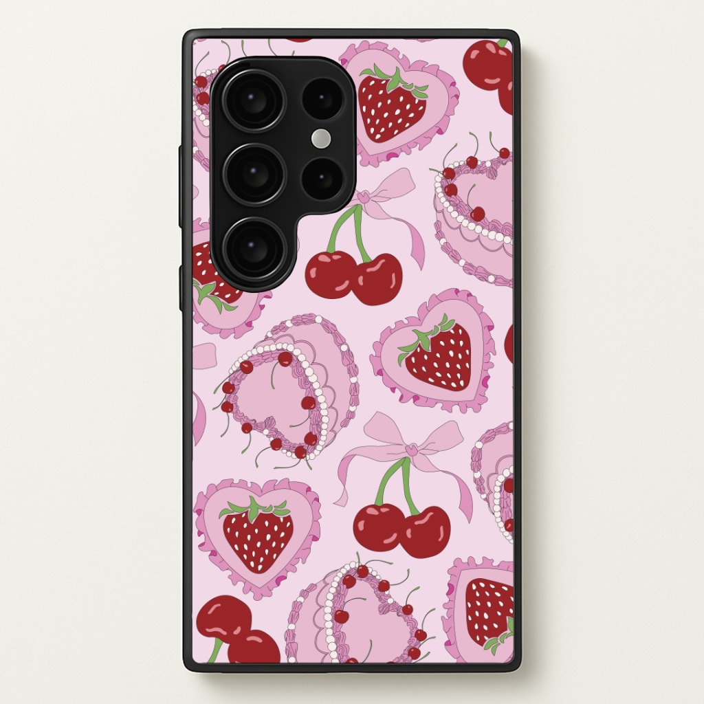 Cherries, Strawberries And Cake - Valentine's Day Phone Case