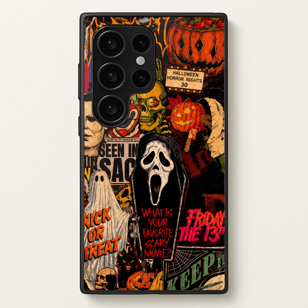 Horror Movie Sticker Collage Phone Case