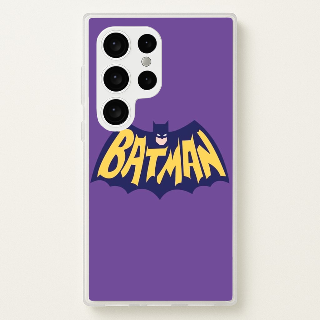 Bat Superhero Purple Logo Phone Case