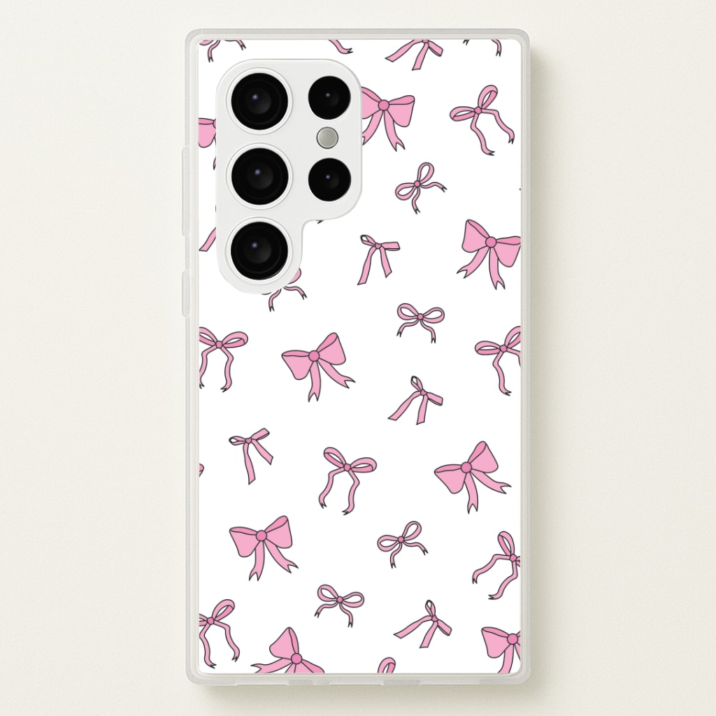 Coquette Variety Pink Bows Pattern Phone Case