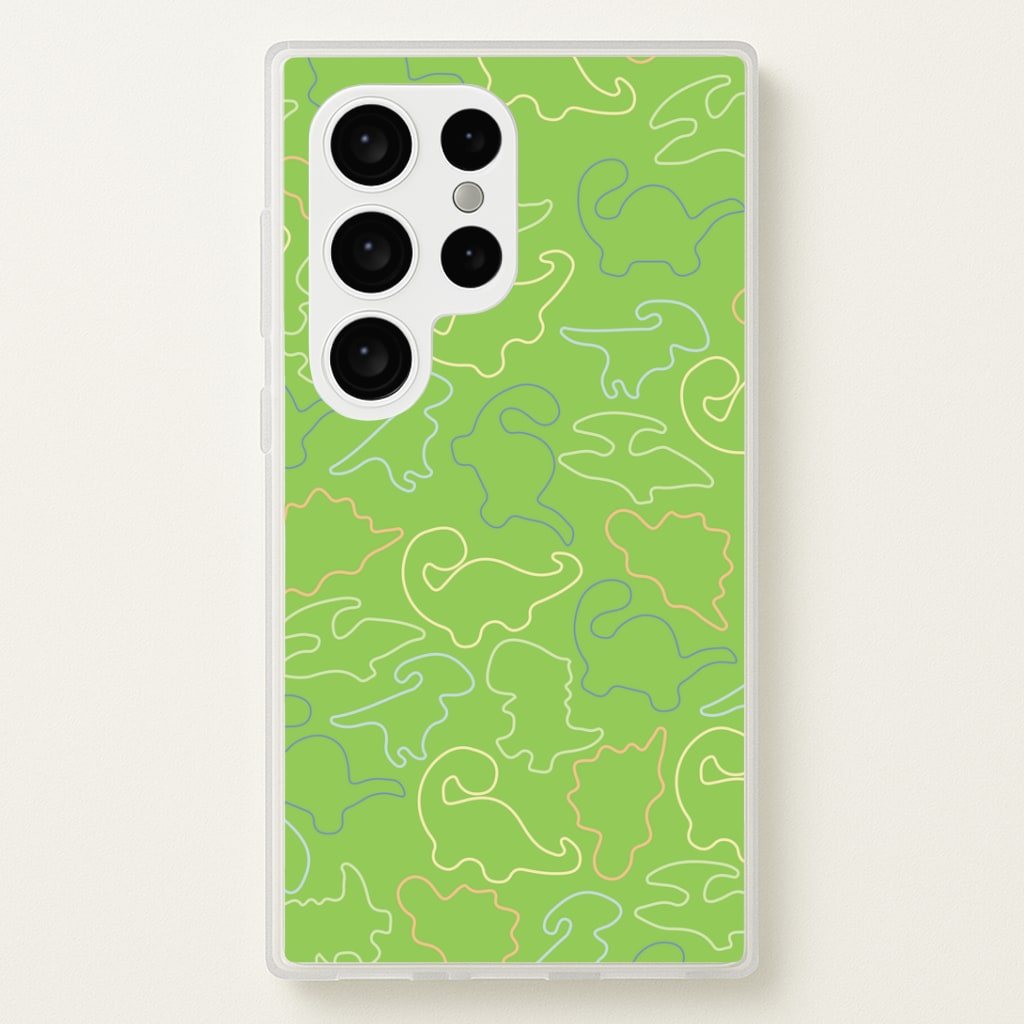 Outline Pattern - Dinosaurs Phone Case