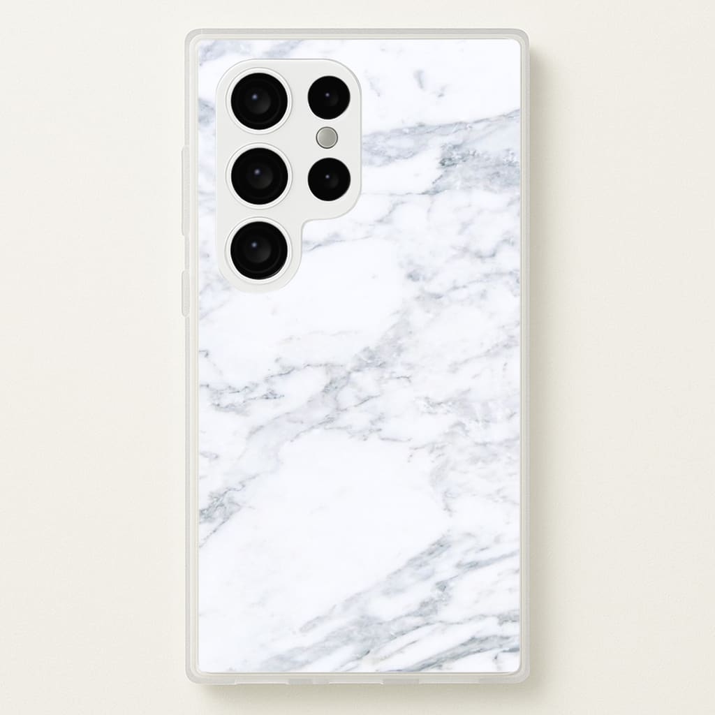 White Marble Pattern Phone Case