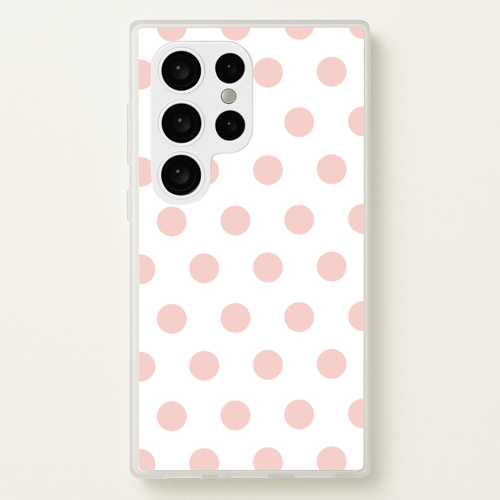 Pink Polka Dot Personalised Phone Case