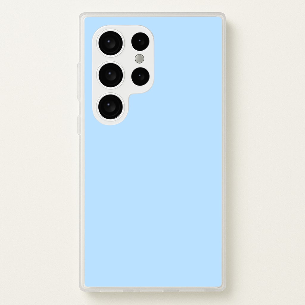 Back To Casics - Pretty Pastels - Plain Blue Phone Case