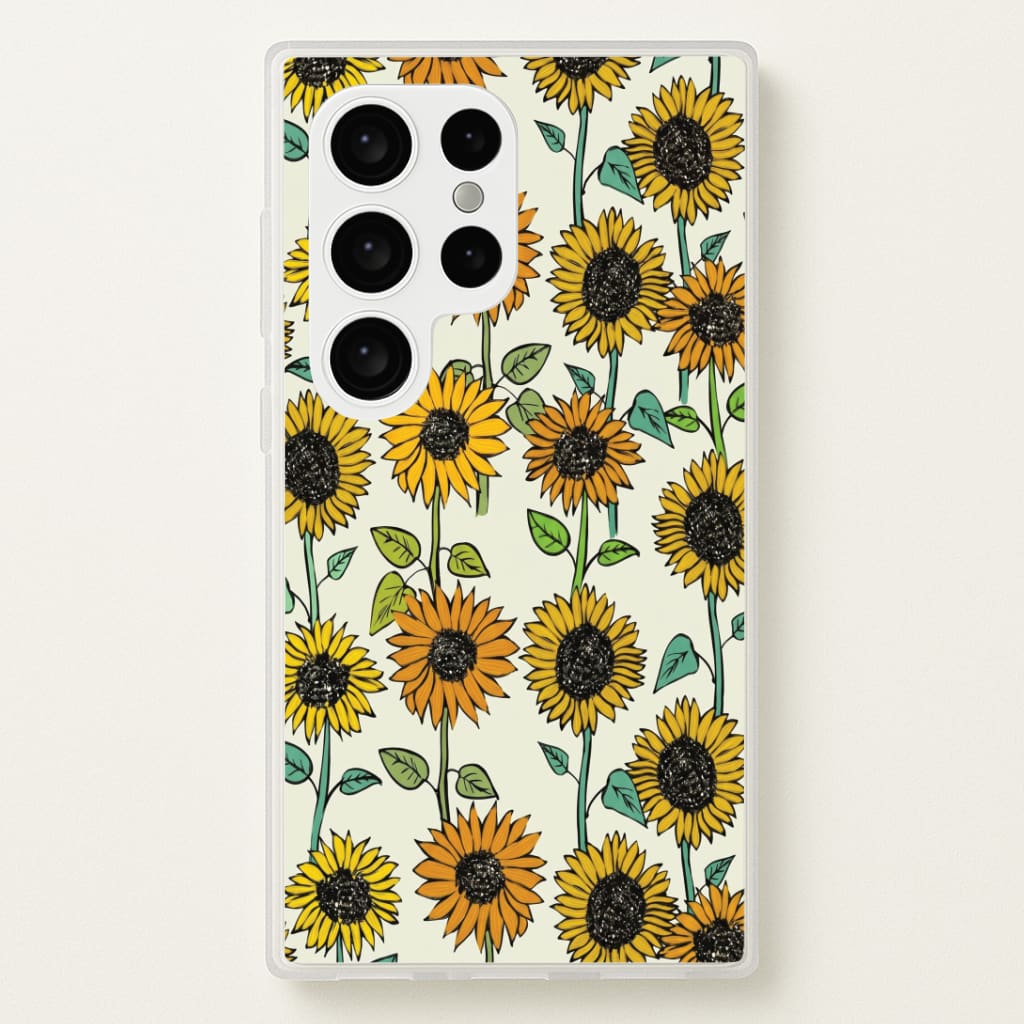 Painted Sunflowers Phone Case