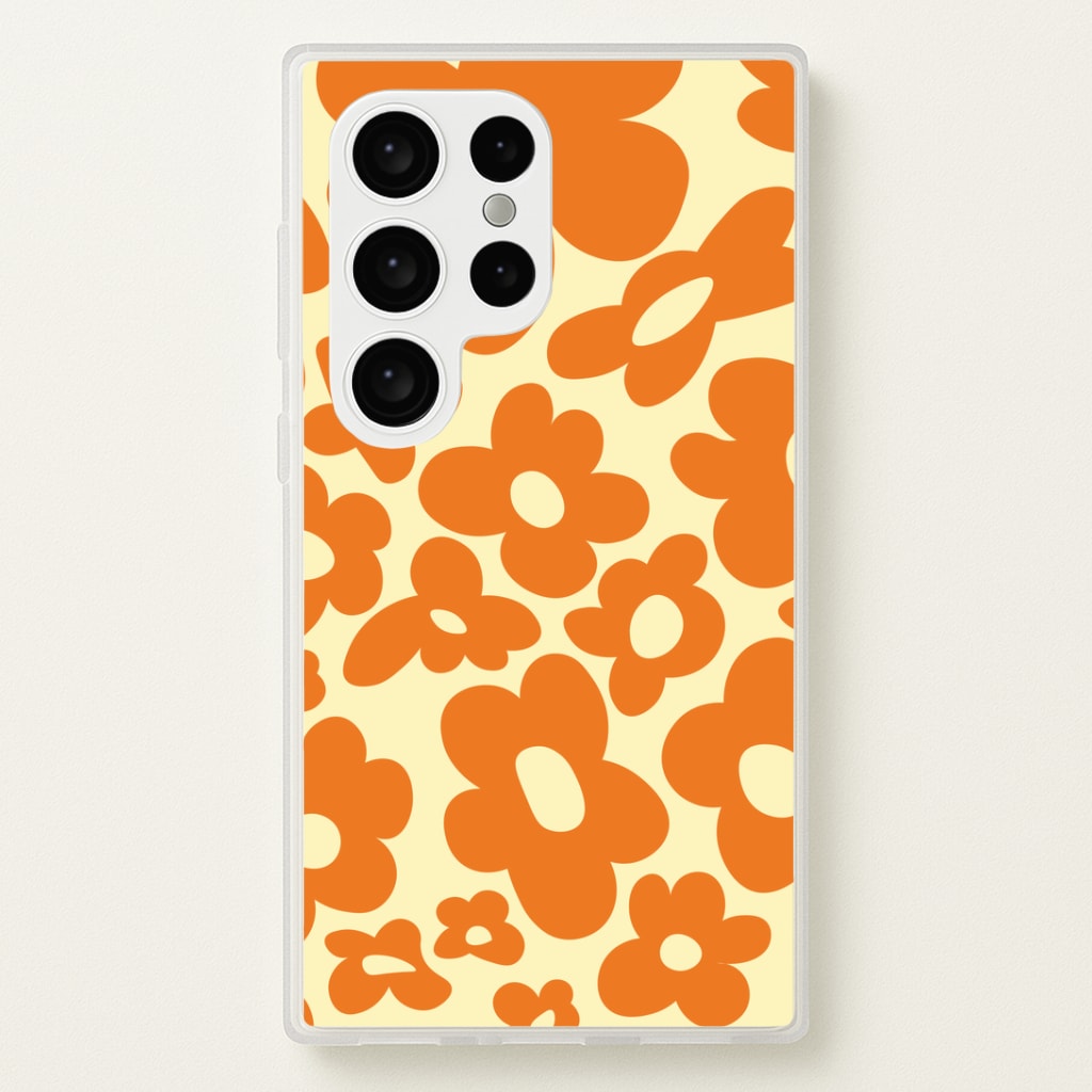 Orange Flowers - Trippy Patterns Phone Case