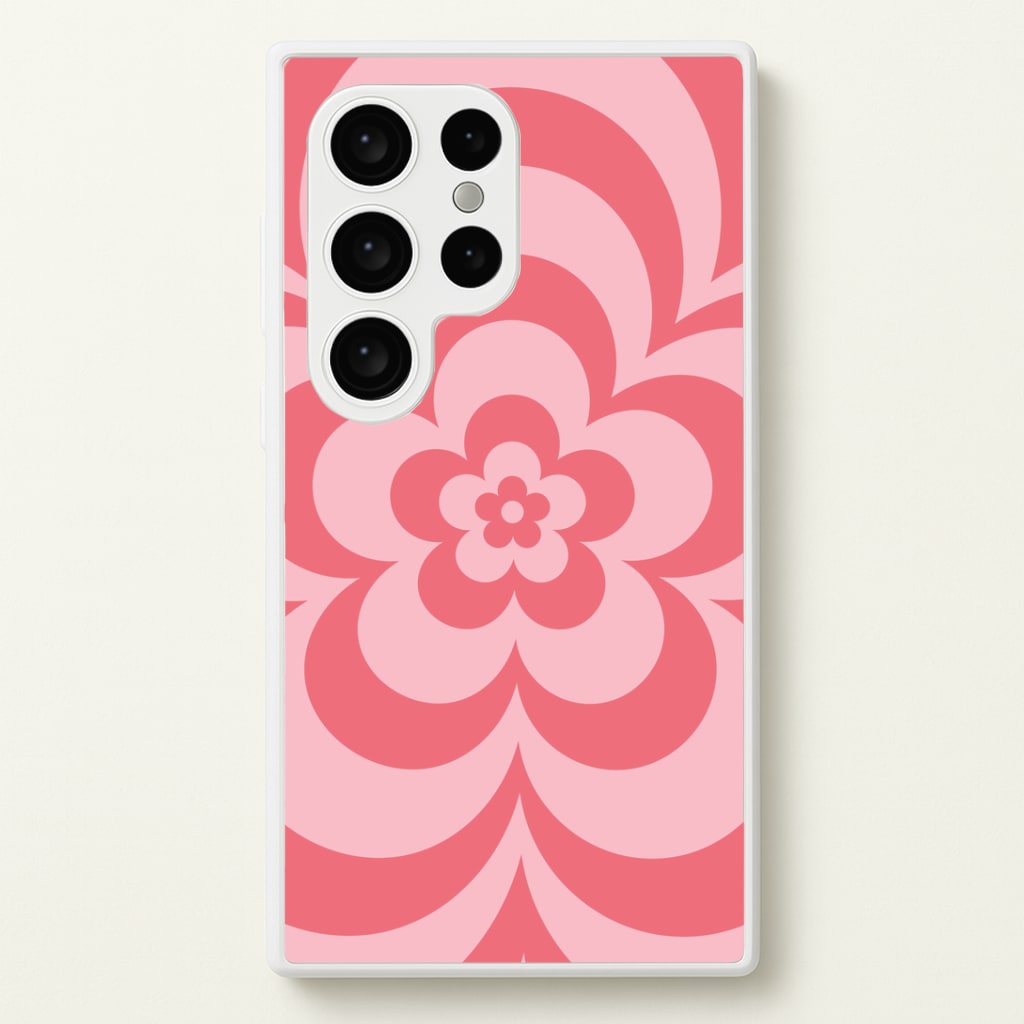 Pink Abstract Flower Pattern Phone Case