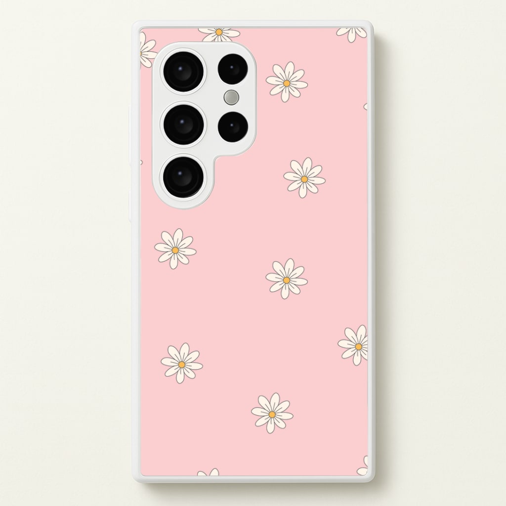 Dusty Pink Daisy Pattern Phone Case