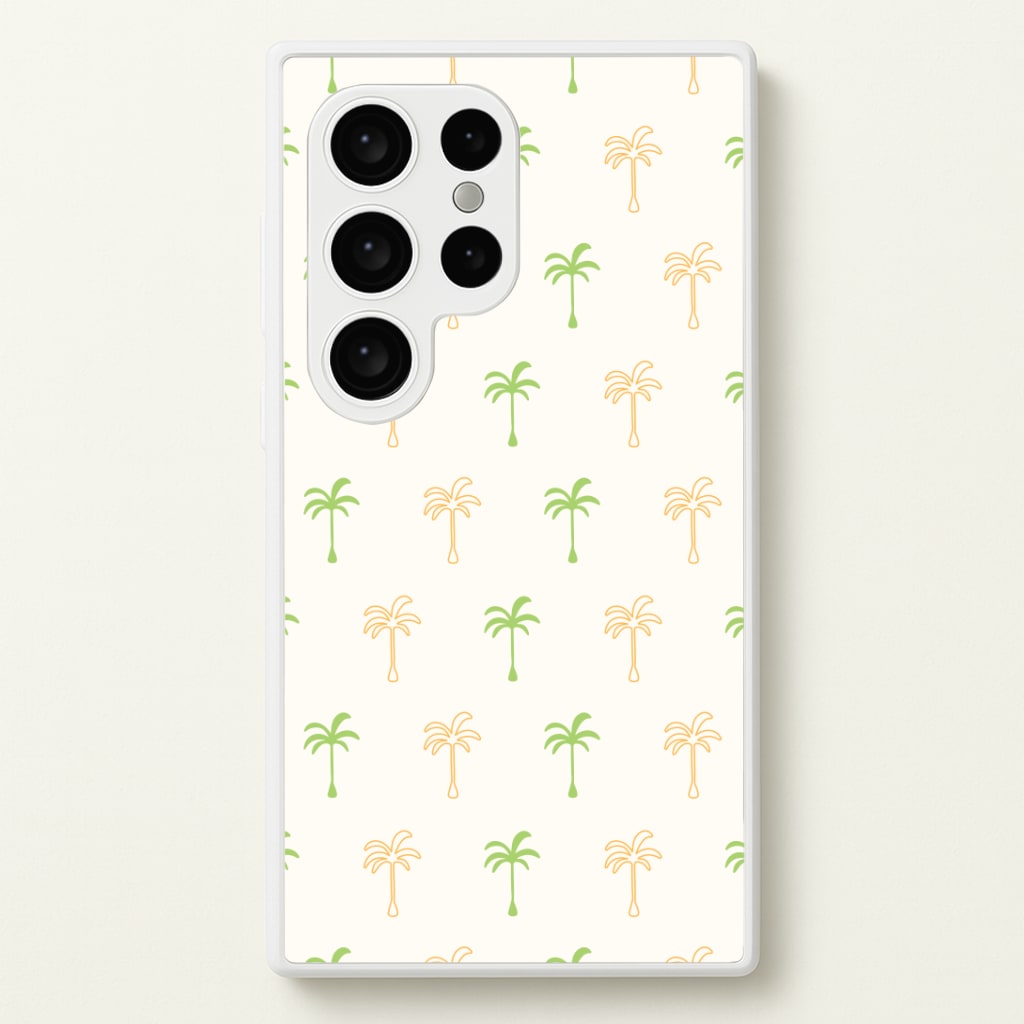 Green And Yellow Palms Pattern Phone Case