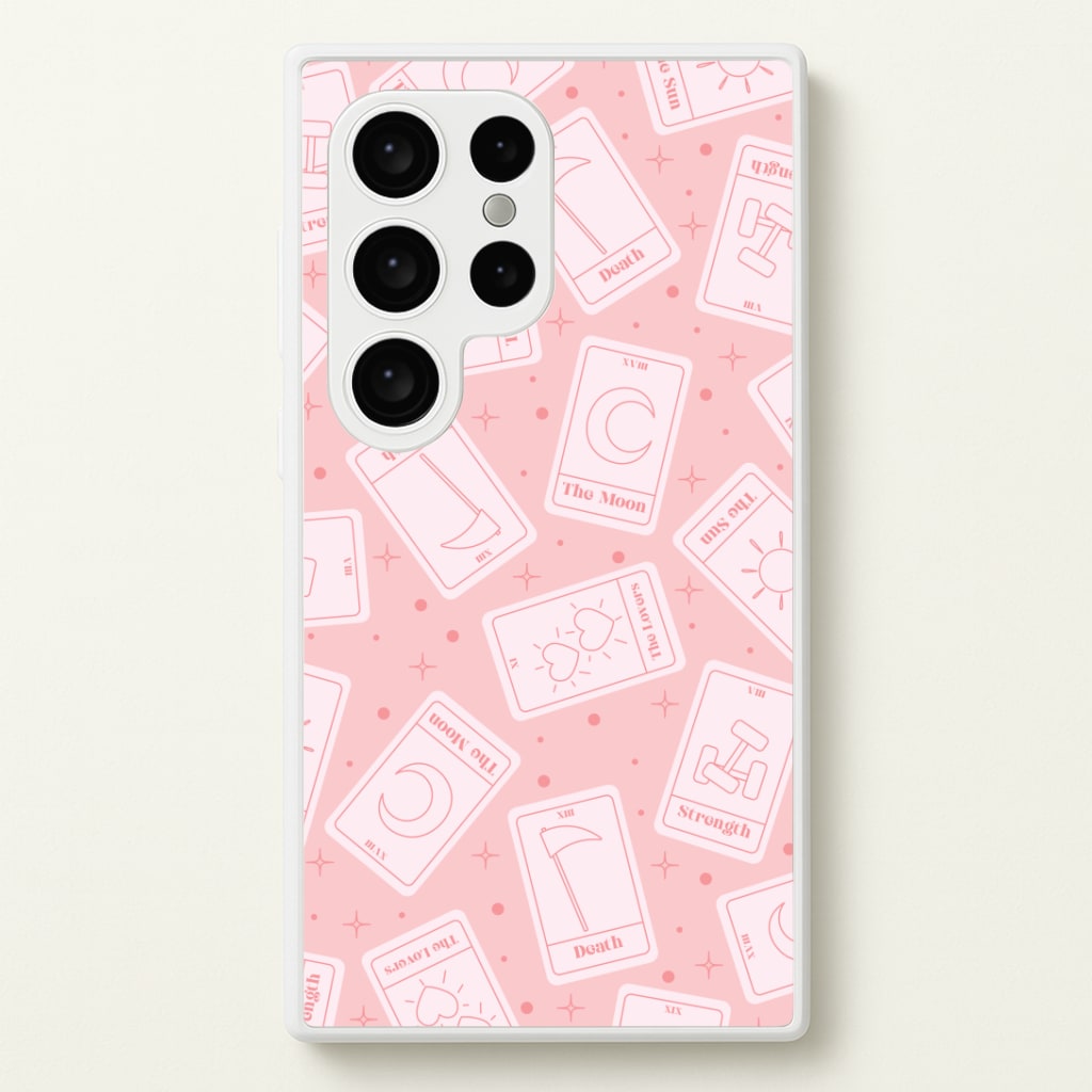 Pastel Pink Tarot Cards Pattern Phone Case