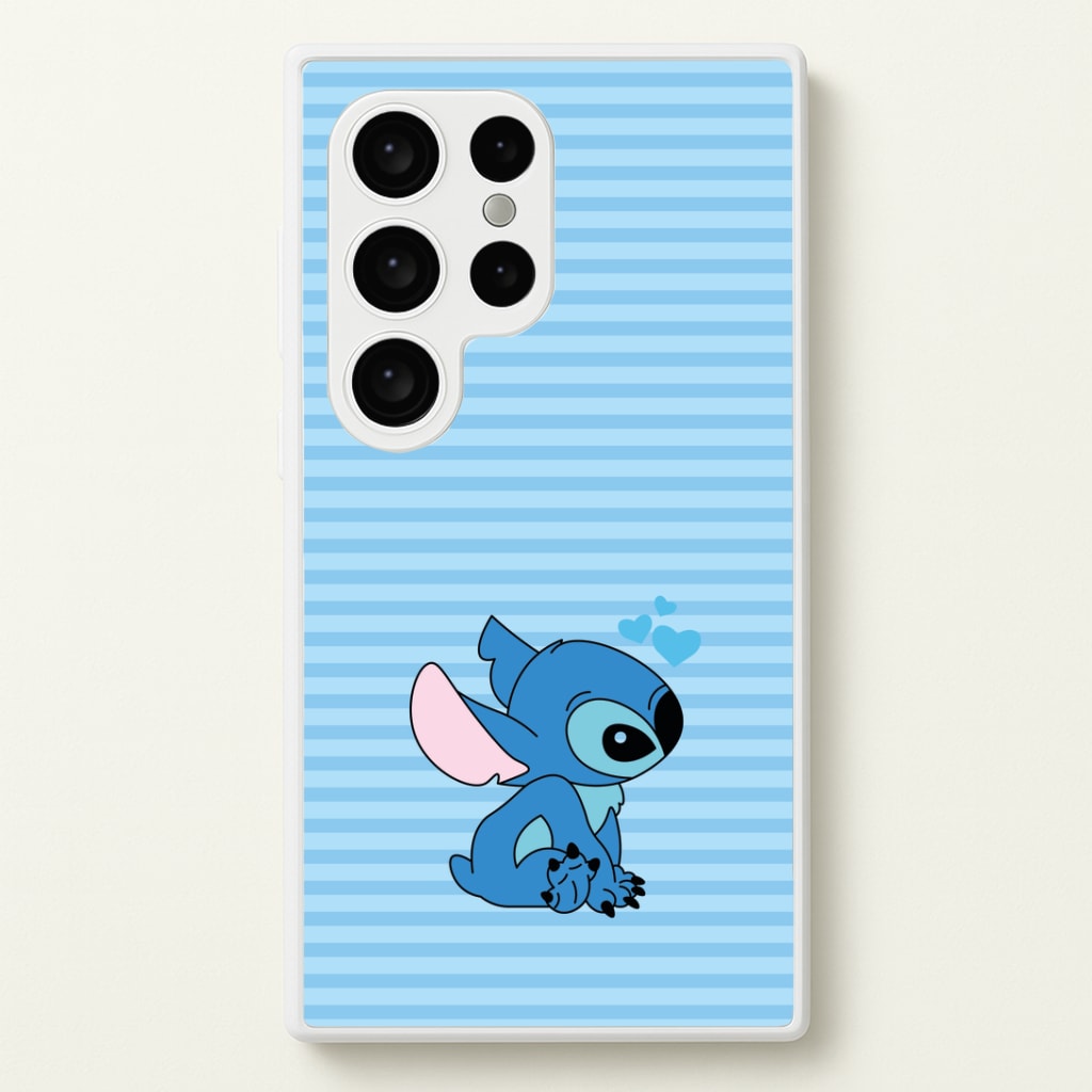 Blue Hearts Alien Blue Valentine's Phone Case