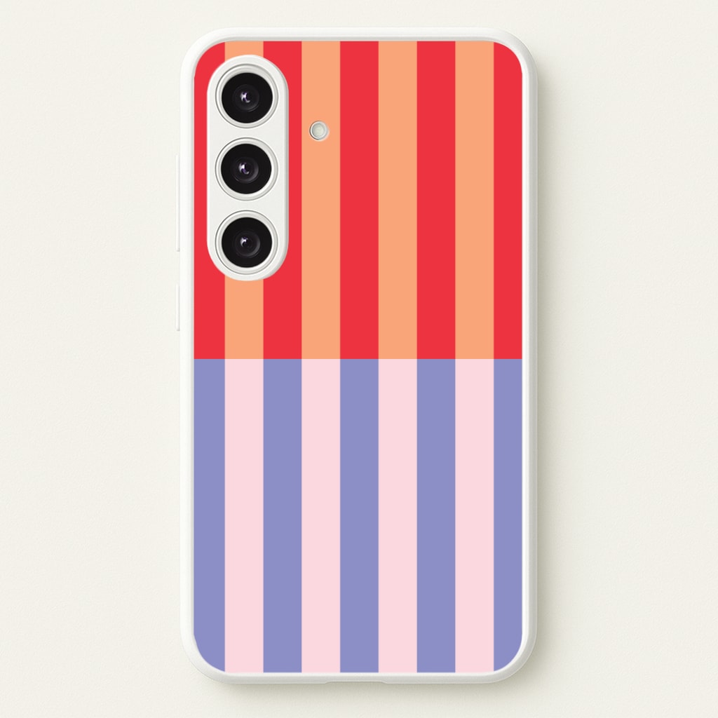 Multicoloured Pinstripe Abstract Pattern Phone Case