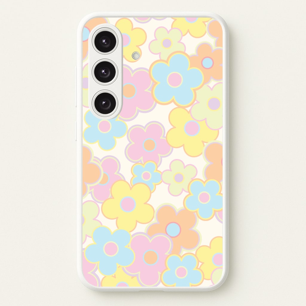 Pastel Abstract Flowers Pattern Phone Case