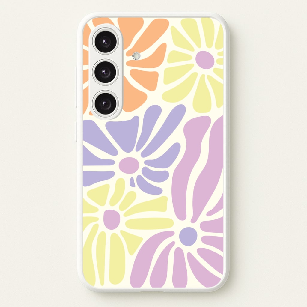 Pastel Abstract Flowers Phone Case