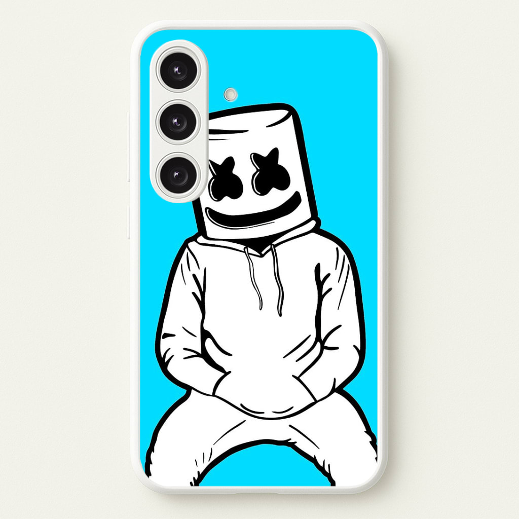 Blue White Helmet DJ Phone Case