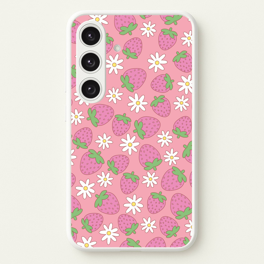 Pink Strawberries - Spring Patterns Phone Case