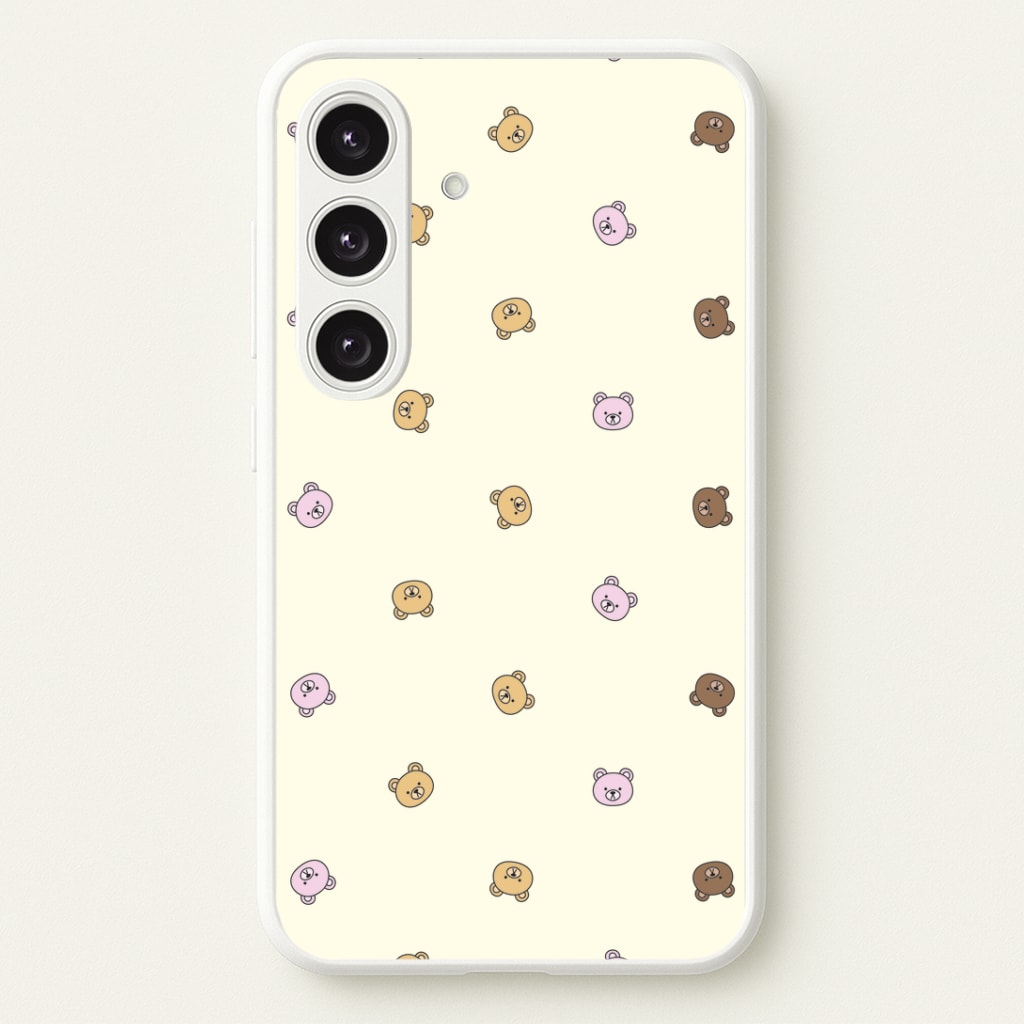 Miniature Teddy Bear Faces Pattern Phone Case